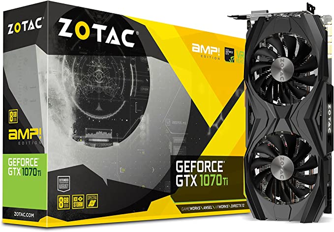 ZOTAC GeForce GTX 1070 Ti AMP EDITION 8GB GDDR5 256-bit Gaming