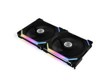 Load image into Gallery viewer, LIAN LI UNI FAN SL140 RGB BLACK 2X 14CM FAN PACK WITH CONTROLLER ---UF-SL140-2B
