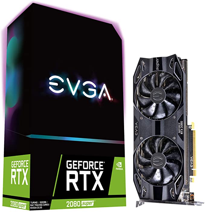 EVGA 08G-P4-3081-KR, GeForce RTX 2080 Super Black Gaming, 8GB